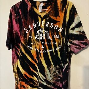 Bella Canvas Tie-Dye T-Shirt - Black, Orange, Yellow